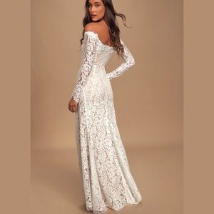 Lulu’s Lace Wedding Dress
